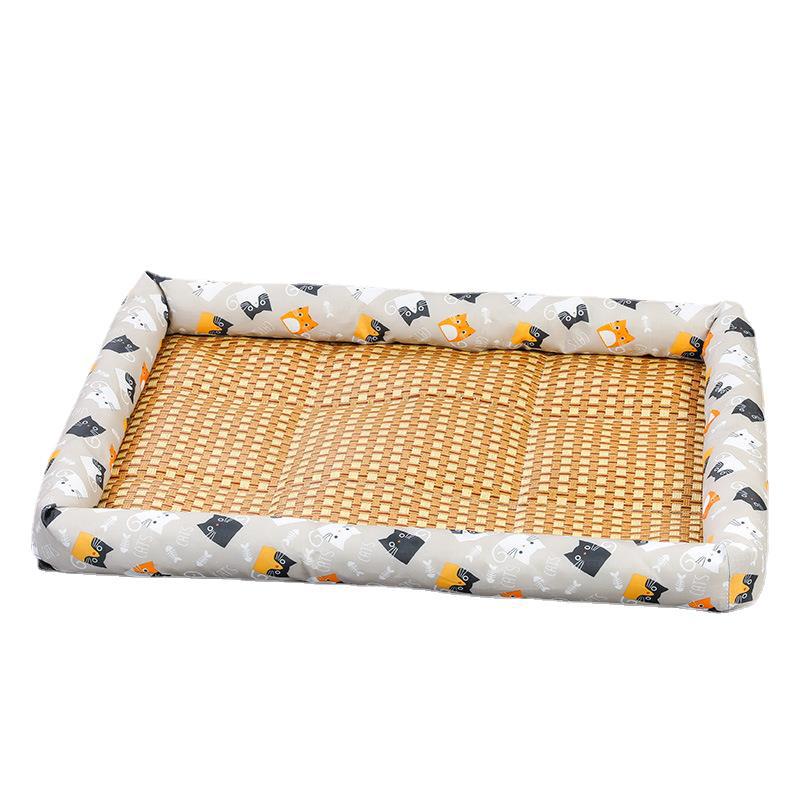 PetTime pet ice mat for summer, cooling gel pad laid out on a surface, designed to keep pets comfortable in hot weather.