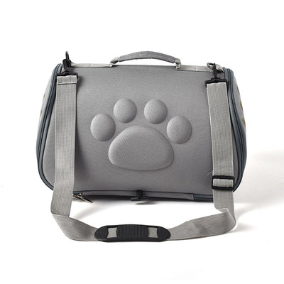 PetTime portable pet bag with mesh sides and adjustable straps, designed for carrying small pets comfortably on the go.