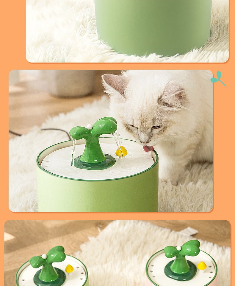PetTime electric ceramic water dispenser for pets, showing the sleek design and spout for easy water access.