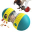 PetTime rolling food training dog toy with compartments for treats, durable plastic, designed to engage and stimulate dogs during training.
