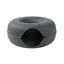 （Pet Time）Felt cat nest four seasons universal donut tunnel removable and washable round semi-enclosed cat nest