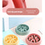 PetTime slow eating anti-slip food bowl for pets, with a sturdy base and non-slip bottom to prevent sliding during mealtime