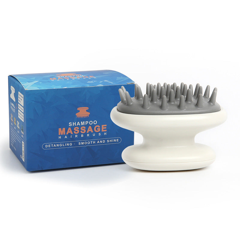 PetTime Pet Shower Beauty Massage Brush with ergonomic handle and soft bristles for gentle pet grooming and bathing.