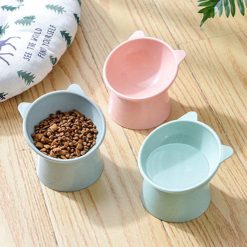 PetTime high feet cat and dog bowl with elevated stand and ceramic dish, ideal for comfortable feeding.