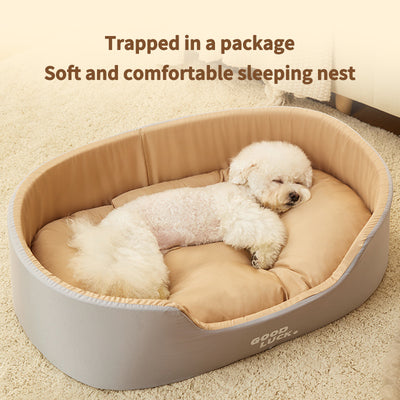 PetTime Four Season Pet Bed with cozy cushion and plush fabric, ideal for year-round comfort for cats and small dogs.