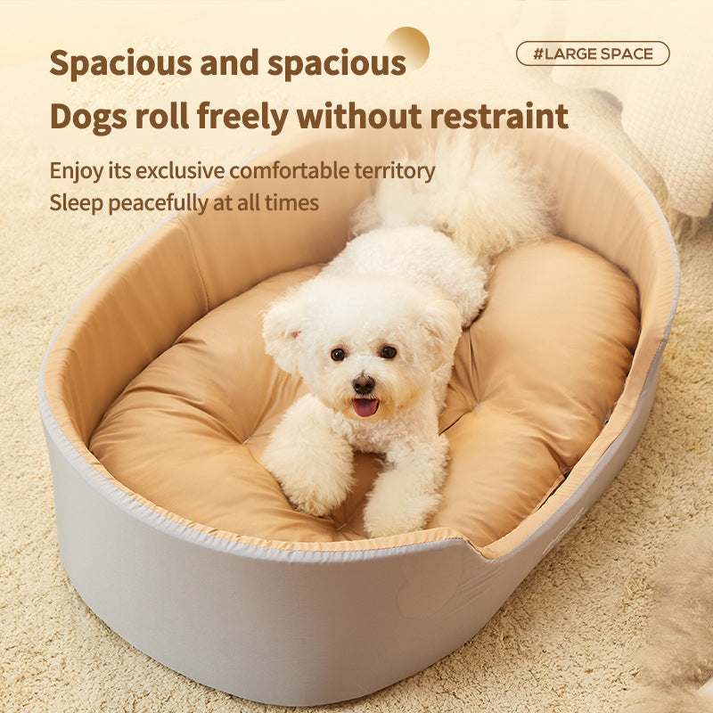 PetTime four season pet bed with soft cushioning and cozy design, suitable for year-round comfort for cats or small dogs.