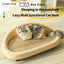 PetTime sisal cat scratching board and cozy cat bed, featuring natural sisal surface and plush fabric for comfortable scratching and resting.