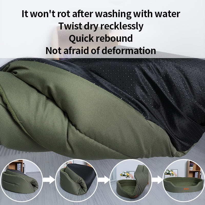 PetTime dog moisture-proof and bite-resistant sleeping pad with soft fabric and sturdy construction for comfortable outdoor rest.