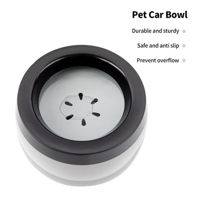 PetTime Meianju pet water bowl with stainless steel design and non-slip base, perfect for dogs and cats.
