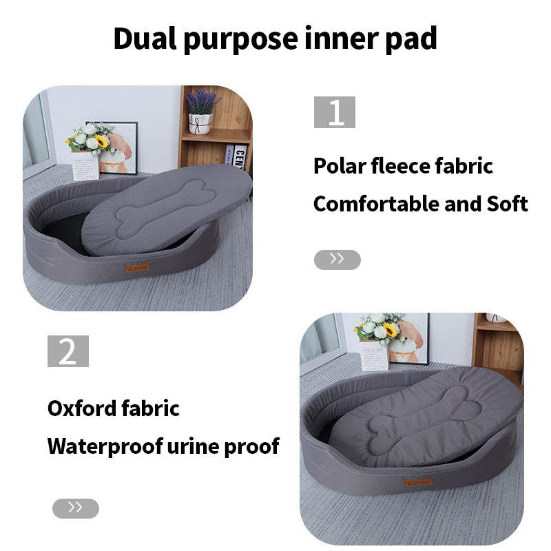 PetTime dog moisture-proof and bite-resistant sleeping pad with cushioned surface and durable waterproof fabric for comfortable rest.