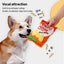 PetTime plush dog toy shaped like potato chips, soft fabric chew toy for dogs, realistic snack-inspired design.