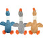 PetTime dog squeaky plush chew toy in duck shape, soft and durable for dogs to play and chew.