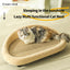 PetTime sisal cat scratching board and bed combo with natural sisal surface and cozy sleeping area for cats.