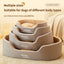 PetTime four season pet bed with soft, cozy fabric in neutral tones for all-weather comfort and restful sleep.