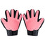 PetTime pet massage shower gloves with soft bristles for gentle bath and grooming of cats and dogs.