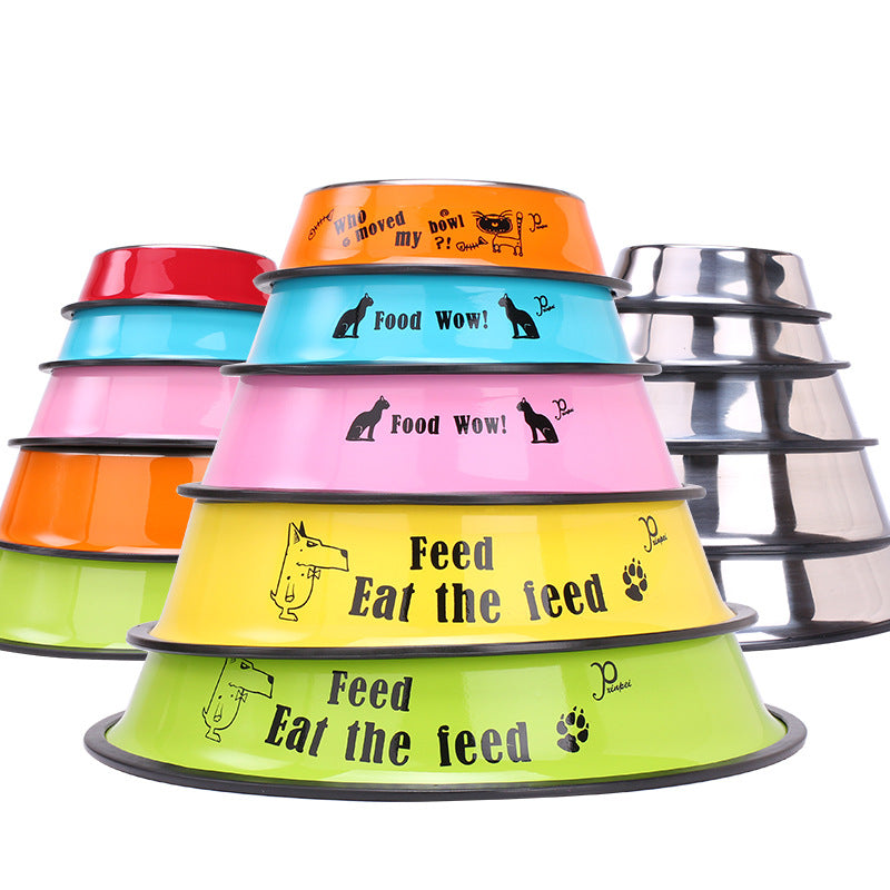 PetTime stainless steel pet bowl with a shiny, durable design, perfect for feeding cats or dogs.