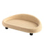 PetTime sisal cat scratching board and bed combo with natural sisal surface and cozy fabric bed area for cats.