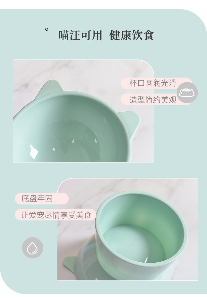 PetTime high feet cat and dog bowl with elevated design, featuring stainless steel bowls in a modern stand.