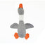 PetTime dog squeaky plush duck chew toy with soft fabric and squeaker for interactive play and chewing fun.