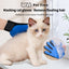 PetTime pet massage shower gloves with textured surface for gentle grooming and bathing of cats and dogs.