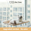 PetTime window-mounted pet nest bed attached to a window, cozy fabric interior for small pets to rest and enjoy sunlight.