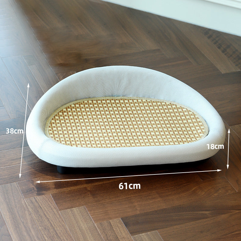 PetTime sisal cat scratching board and bed with cushioned sleeping area and sisal surface for scratching and lounging.