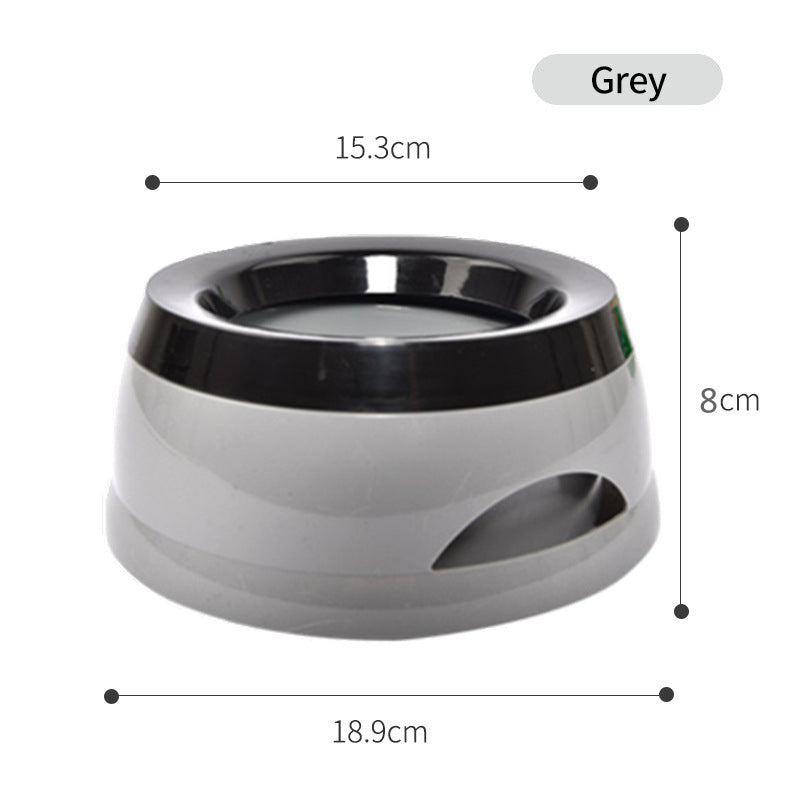 PetTime Meianju pet water bowl with stainless steel design, featuring a wide, shallow basin for easy pet drinking.