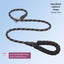 PetTime nylon elastic traction rope for dogs, showing the adjustable leash with padded handle and secure clip for walk safety.