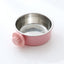 PetTime fixed hanging 2-in-1 anti-overturning pet bowl with dual compartments and secure mounting for stable feeding.
