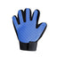 PetTime pet massage shower gloves for gentle bathing and grooming, showing soft silicone bristles and adjustable straps.