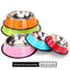 PetTime stainless steel pet bowl with a shiny, durable design, ideal for food or water for cats and dogs.