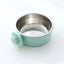 PetTime fixed hanging 2-in-1 anti-overturning pet bowl with a secure wall mount and dual compartments for food and water.