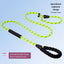PetTime nylon elastic dog traction rope with handle, adjustable and durable for walking pets on outdoor walks.
