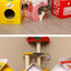 PetTime cat cardboard house with milk carton design and scratch board for cats, providing a cozy hideaway and scratching surface.