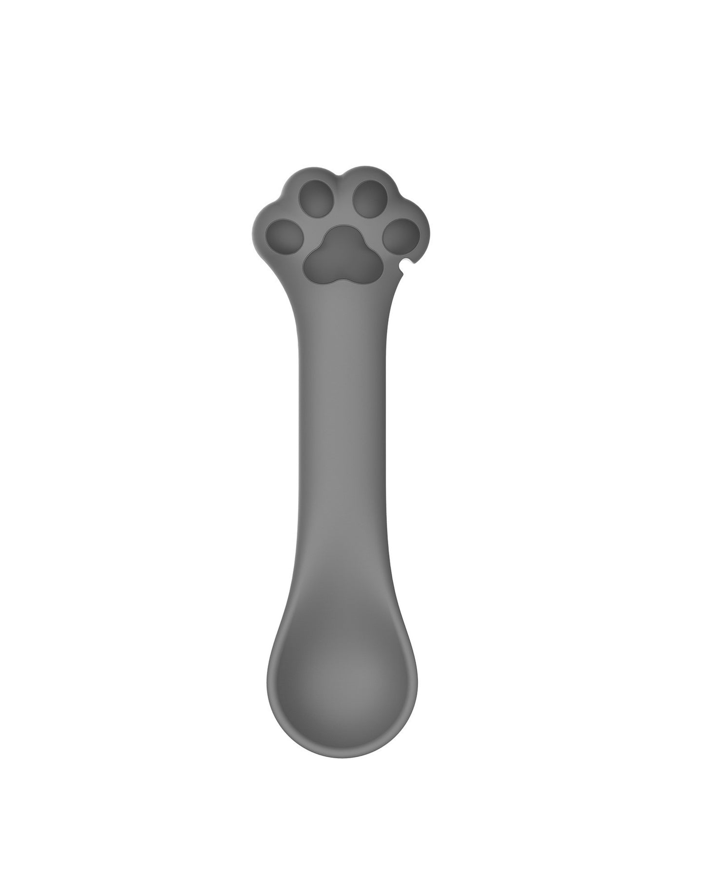 PetTime Pet Can Spoon Lid Can Opener showing the compact stainless steel opener with a spoon-shaped lid for easy pet food opening