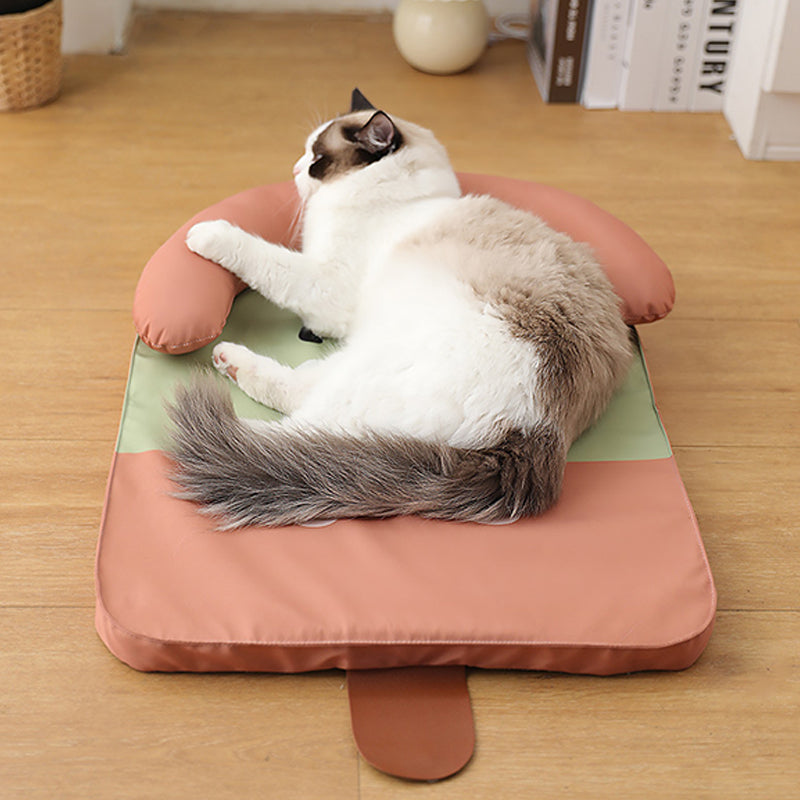 PetTime ice mat cat nest bed with cooling gel, soft fabric interior, and cozy design for pet comfort and relaxation.