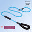 PetTime nylon elastic traction rope for dogs, showing the durable, stretchy leash with metal clasp and padded handle for walking pets.