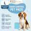 Disposable Pet Training Pads by PetTime, showing absorbent surface and waterproof backing designed for house training pets.