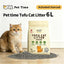 PetTime Tofu Cat Litter 1.8kg with deodorising and low dust formula for cat houses, shown in a clean, open container.