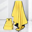 Soft and absorbent PetTime pet bath towel draped over a towel rack, ready for drying a pet after a bath.
