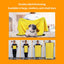 Soft and absorbent PetTime pet bath towel shown draped over a pet, highlighting its plush fabric and large size.