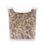 PetTime freeze-dried beef liver pet snacks bucket showing a close-up of crunchy beef liver treats for dogs.