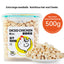 Freeze-dried chicken pet snacks from PetTime, 500g package, showing crispy, golden chicken pieces for dogs or cats.
