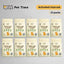 Natural clumping tofu cat litter in a 10-bag value bundle from PetTime, shown in a neatly stacked arrangement.