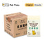 Natural clumping tofu cat litter in a 10-bag value bundle by PetTime, shown in a clear, organized display with bags stacked neatly.