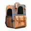 Large-capacity PetTime reflective portable pet backpack with adjustable straps and breathable mesh for comfortable outdoor travel.