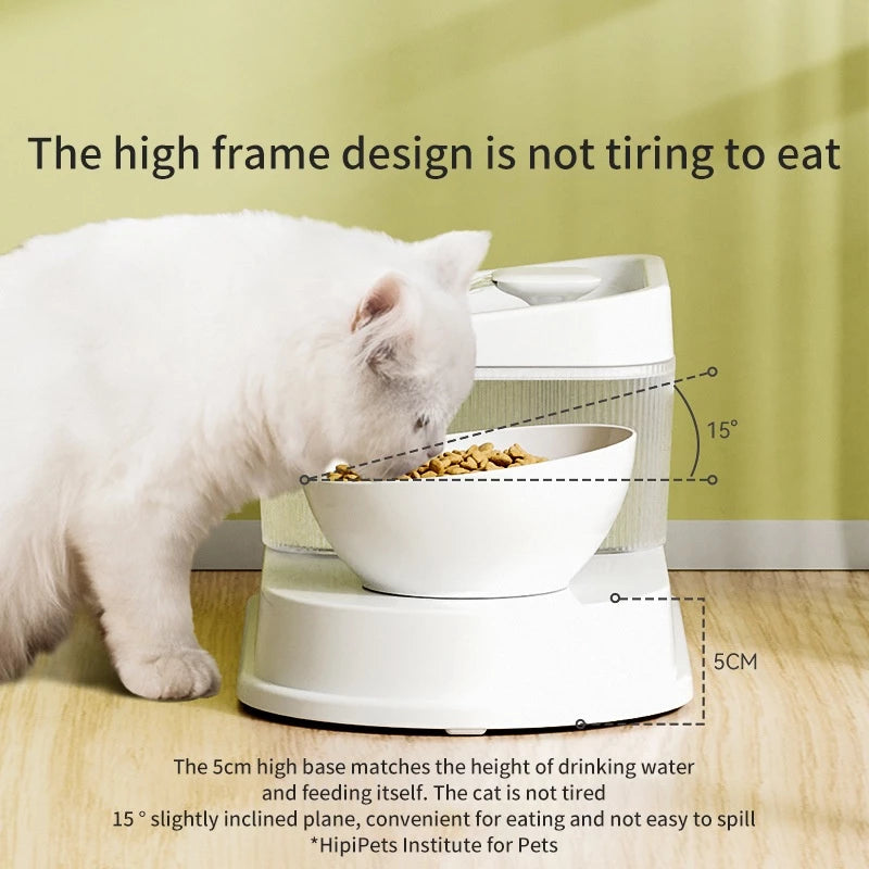 PetTime multifunctional automatic water dispenser for pets, showing a sleek device with water tray and adjustable flow controls.