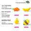 PetTime Qmonster Banana pet toy with colorful design and soft fabric, suitable for cats and small dogs for play and entertainment.