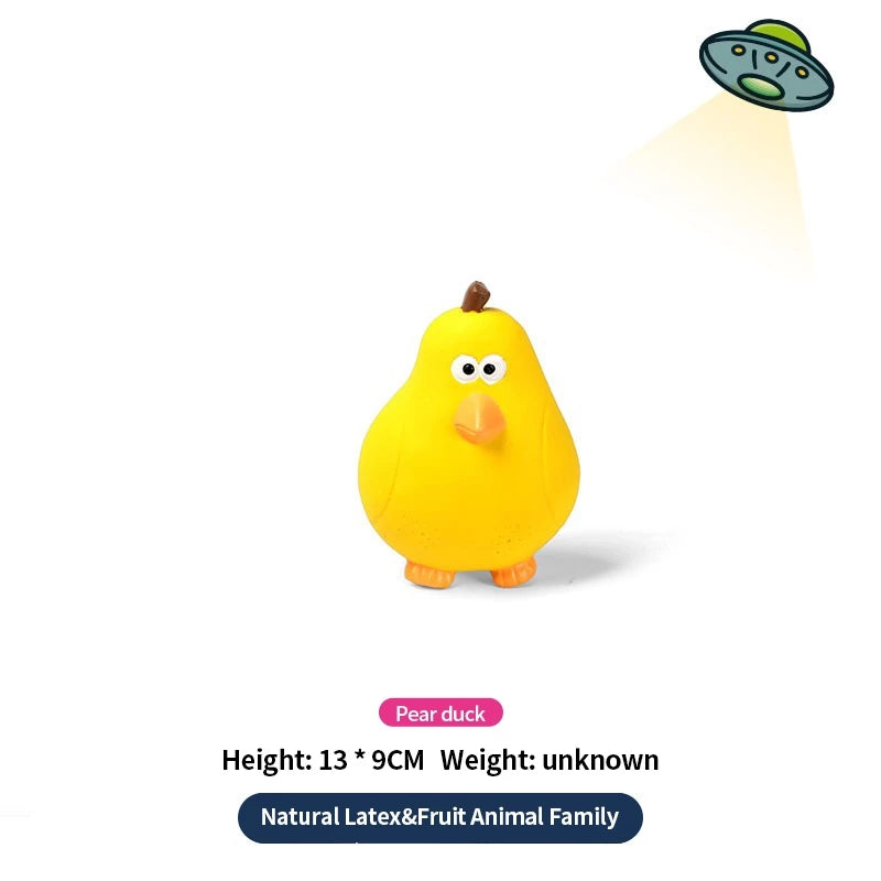 PetTime Qmonster Banana pet toy with textured surface, designed for chewing and play, featuring a bright yellow banana shape.