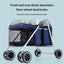 PetTime Kitty Teddy Outdoors foldable pet stroller with mesh sides and compact design for easy outdoor walks with cats or small pets.